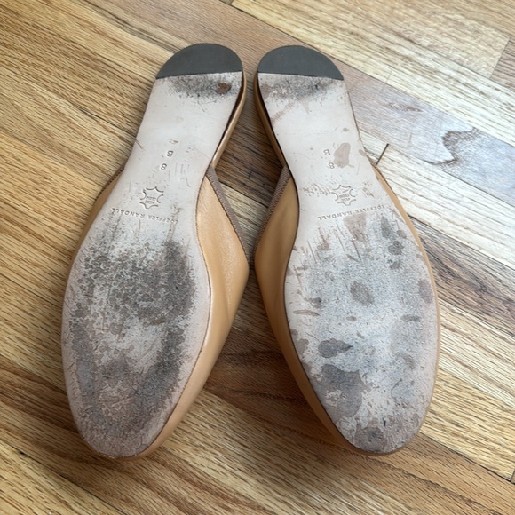 Loeffler Randall Caramel Leather Paola Slides Slip-on Mule Ballet-Bow Flat sz 8 - Picture 3 of 3